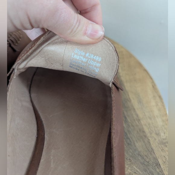 Madewell Elinor Loafer Mule, Leather, Cognac Brown/English Saddle (SIZE 9.5) - Picture 9 of 10